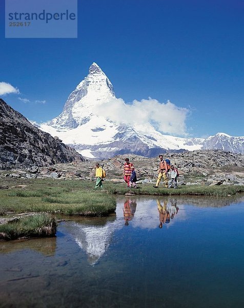 Berg, Junge - Person, Menschliche Eltern, Matterhorn, Alpen, 3, Kanton Wallis