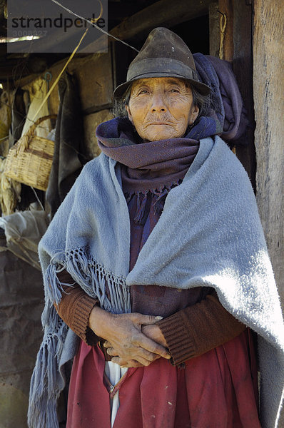 10856843,  Ecuador,  Landwirt Frau,  in der Nähe von Guitig,  Ande