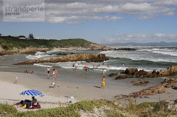 Strand,  Hermanus,  Western Cape,  Südafrika,  Landschaft,  Menschen,  Schwimmen,  entspannt,  freie Zeit,  Gebirge,  Berg,  Küste,  Shore,  Ozean,  Meer