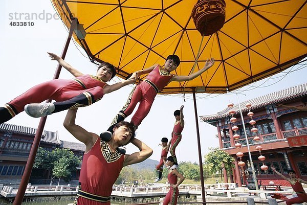 Akrobatik,  Asien,  Kinder,  China,  Urlaub,  Landmark,  Durchführung,  Shanghai,  Tourismus,  Reisen,  Urlaub