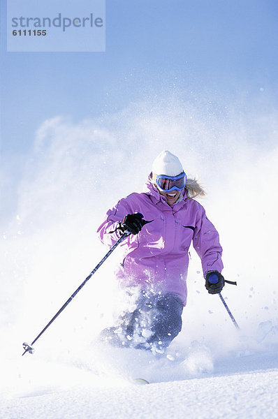 Frau , Berg , Skisport