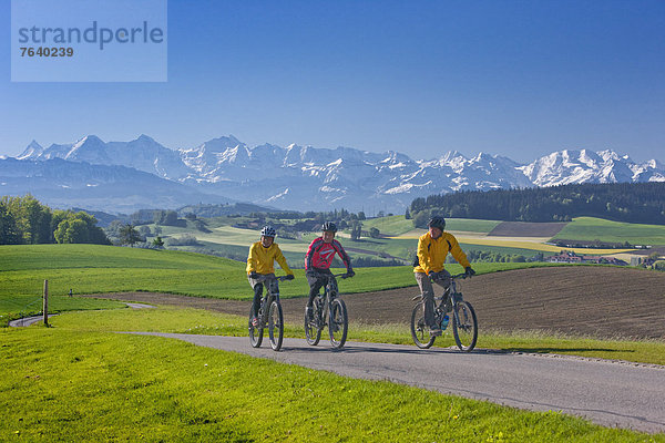 Freizeit, Berg, Sport, Abenteuer, Fahrradfahrer, Fahrrad, Rad, Alpen, Mönch, Fahrrad fahren