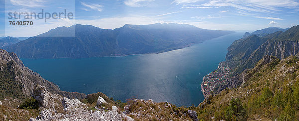 Panorama , Europa , See , Dorf , Gardasee , Italien