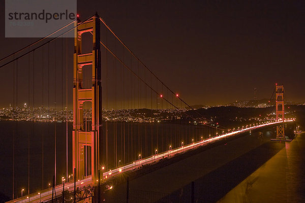 Hängebrücke, Vereinigte Staaten von Amerika, USA, Stadtansicht, Stadtansichten, Amerika, Attraktivität, Großstadt, Brücke, Golden Gate Bridge, Kalifornien, San Francisco