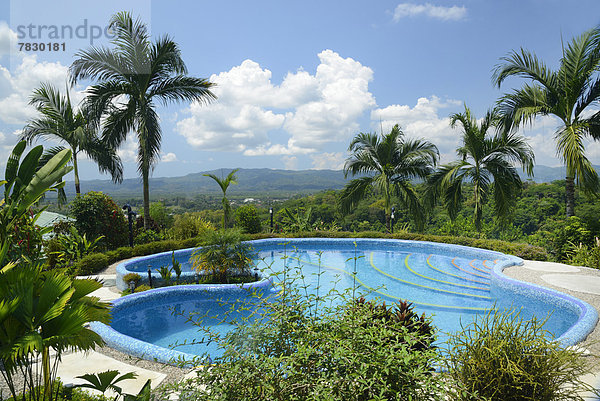 Tropisch, Tropen, subtropisch, Landschaft, Schwimmbad, Hotel, Natur, Urlaub, Mittelamerika, Costa Rica
