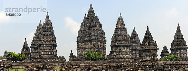 Panorama , Tempel , Asien , Hinduismus , Indonesien , Java , Prambanan
