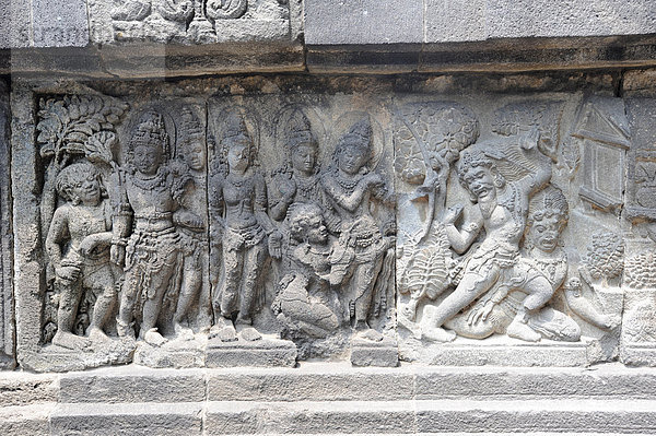 Stein , Kunst , Figur , Hilfe , Asien , Hinduismus , Indonesien , Java , Prambanan , Geschicklichkeit