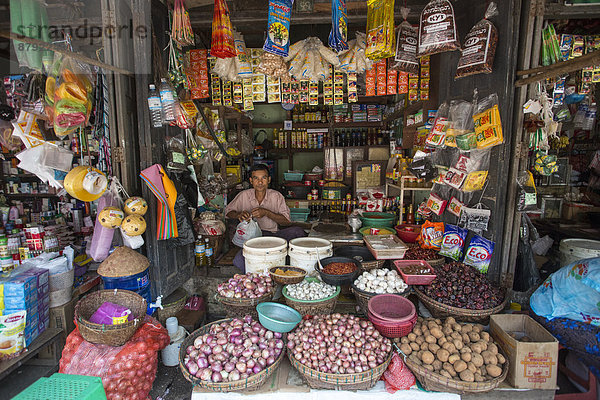 Tradition , offen , bunt , Laden , Zweckmäßigkeit , Tourismus , Myanmar , Asien , Markt