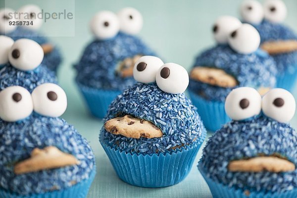 Blaue Monster Cupcakes