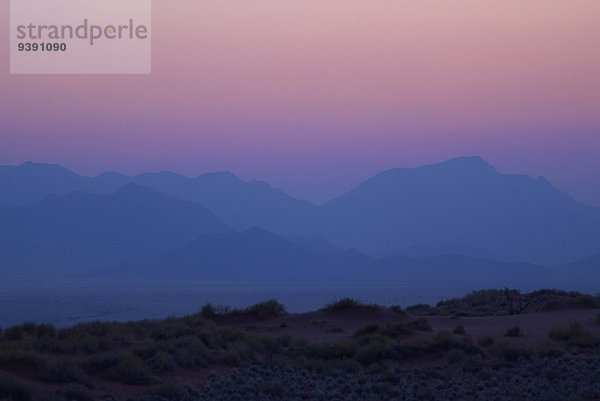 Sonnenuntergang, Wüste, Namibia, Afrika, Blaue Stunde