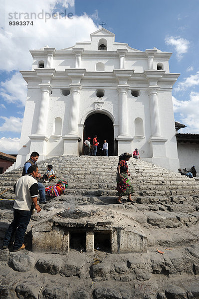 Kirche, Indianer, Mittelamerika, Guatemala, Markt, Maya