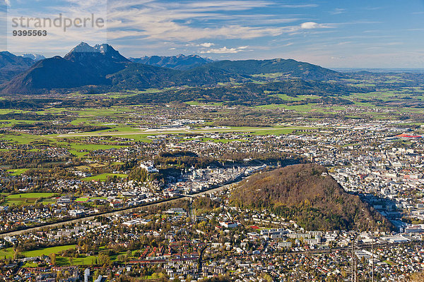 Panorama, Stadt, Großstadt, Herbst, Österreich, Salzburg
