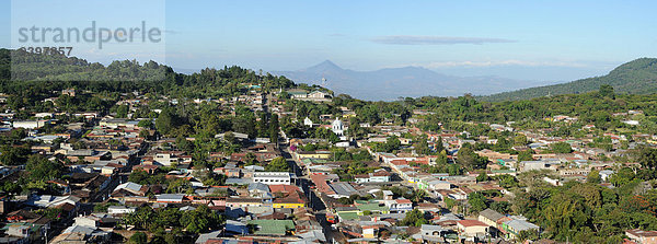 Panorama, Palme, Berg, Vulkan, Kirche, Mittelamerika, El Salvador