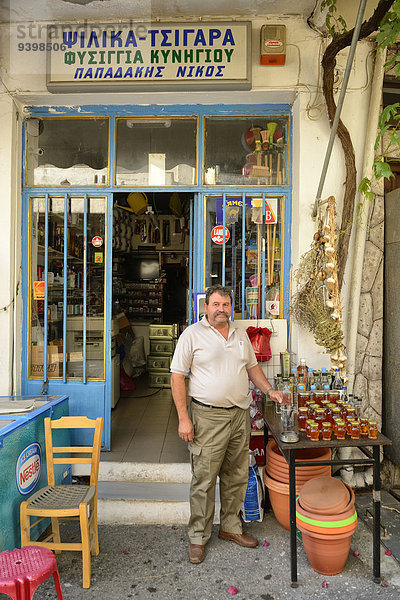 Mann, Restaurant, Insel, Griechenland, griechisch