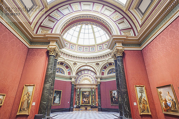 London, Hauptstadt, England, National Gallery, Trafalgar Square, Innenaufnahme