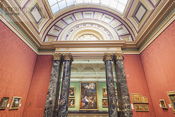 London, Hauptstadt, England, National Gallery, Trafalgar Square, Innenaufnahme