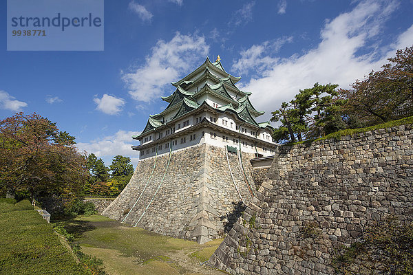 Wand, Palast, Schloß, Schlösser, niemand, Reise, Architektur, Geschichte, Festung, Tourismus, Aichi, Asien, Japan, Nagoya