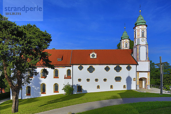 Heilig-Kreuz-Kirche,  Bad Tölz,  Oberbayern,  Bayern,  Deutschland,  Europa