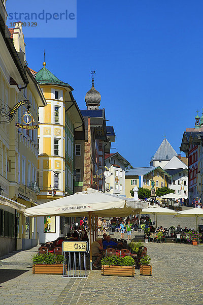 Marktstraße,  Bad Tölz,  Oberbayern,  Bayern,  Deutschland,  Europa