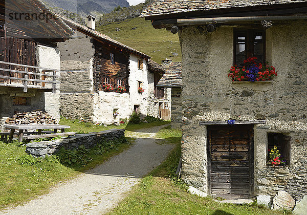 Almdorf,  Oberengadin,  Graubünden,  Schweiz