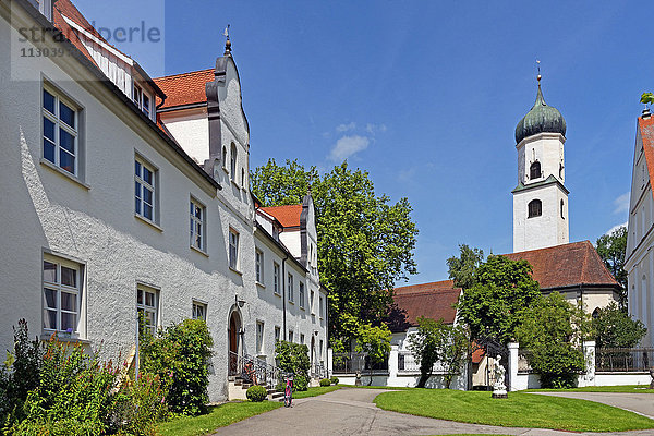 Schloss,  Aussicht,  Isny,  ehemaliges Kloster,  Nikolauskirche