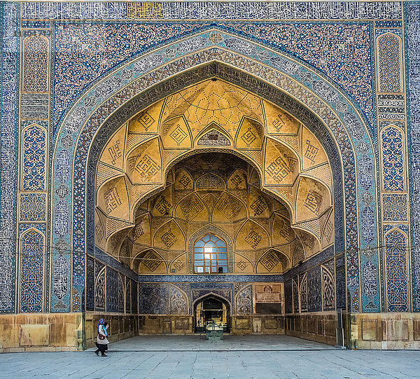 Iran,  Isfahan Stadt,  Masjed-e Jame (Freitagsmoschee) UNESCO,  Weltkulturerbe,  Süd-Iwan