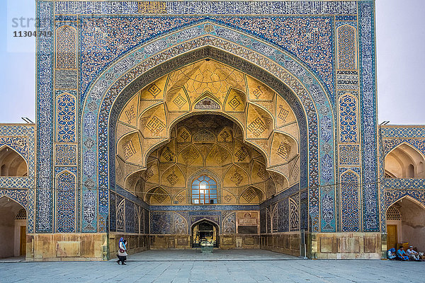 Iran,  Isfahan Stadt,  Masjed-e Jame (Freitagsmoschee) UNESCO,  Weltkulturerbe,  Süd-Iwan