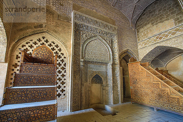 Iran,  Isfahan Stadt,  Masjed-e Jame (Freitagsmoschee) UNESCO,  Weltkulturerbe,  West Iwan,  Zimmer von Sultan Uljeitu