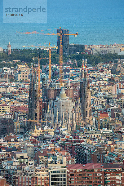 Spanien,  Katalonien,  Barcelona-Stadt,  Sagrada Familia-Tempel