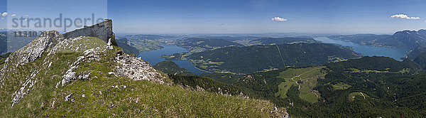 Österreich,  Oberösterreich,  Salzkammergut,  Seen,  Landschaft,  Schafberg,  See,  Panorama