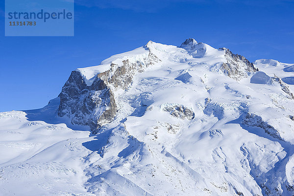 Monte Rosa - 4633 m,  Dufourspitze - 4634 m,  Wallis,  Schweiz