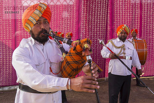 Sikh-Pfeifer Amritsar im Punjab