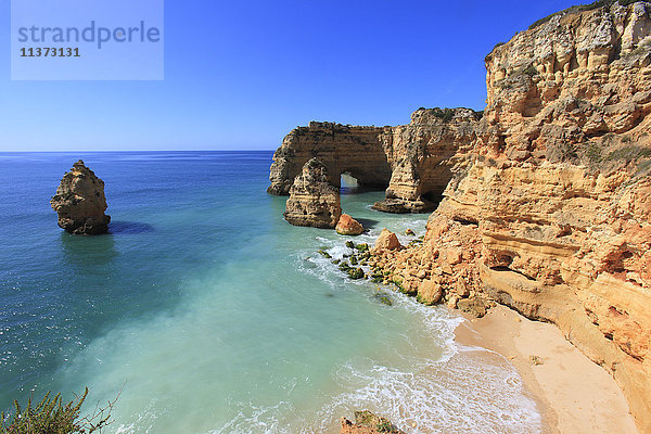 Portugal Algarve,  Marinha. Klippen.