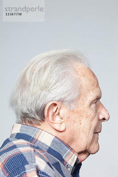 Profil eines älteren Mannes,  Studioaufnahme