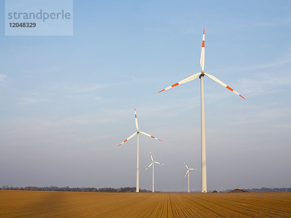 Windturbinen,  Nordrhein-Westfalen,  Deutschland