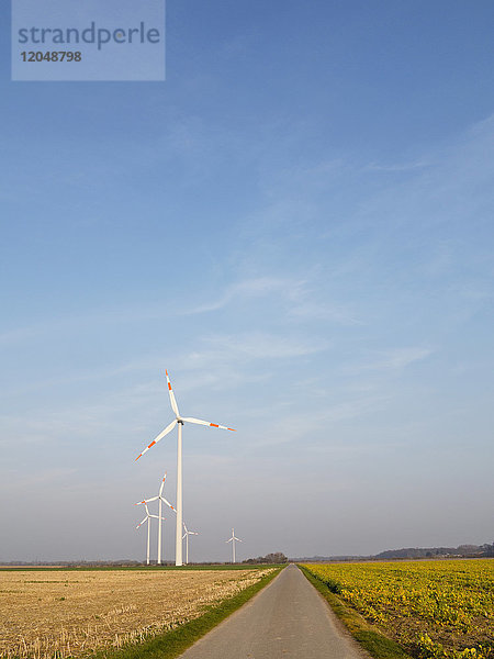 Windturbinen,  Nordrhein-Westfalen,  Deutschland
