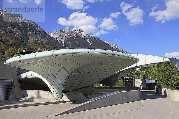 Österreich,  Tirol,  Innsbruck,  Hungerburg-Seilbahnstation,  Pflichtvermerk: Zaha Hadid architect