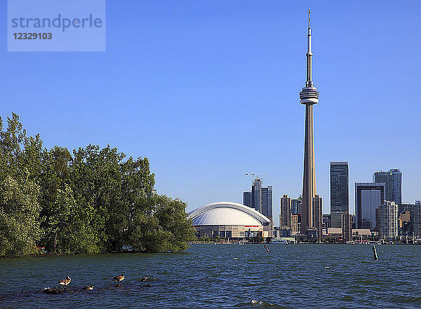 Kanada,  Ontario,  Toronto,  Skyline,  gesehen von Centre Island