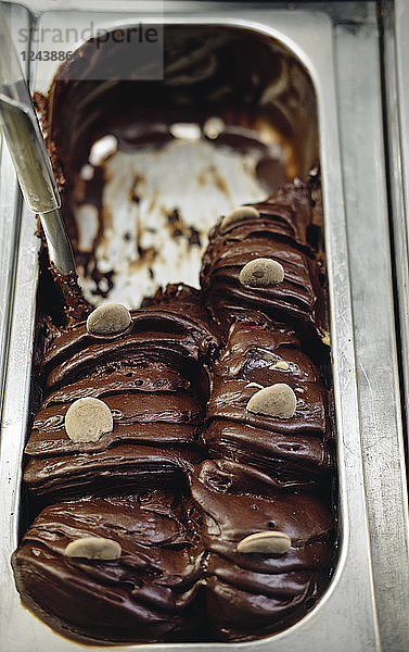 Dark chocolate icecream