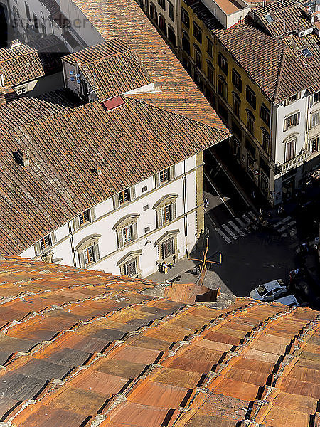 Italien,  Toskana,  Florenz,  Kathedrale von Florenz,  Dach der Kuppel,  von F. Brunelleschi