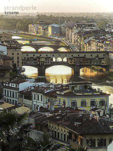Italien,  Toskana,  Florenz,  Blick vom Piazzale Michelangelo