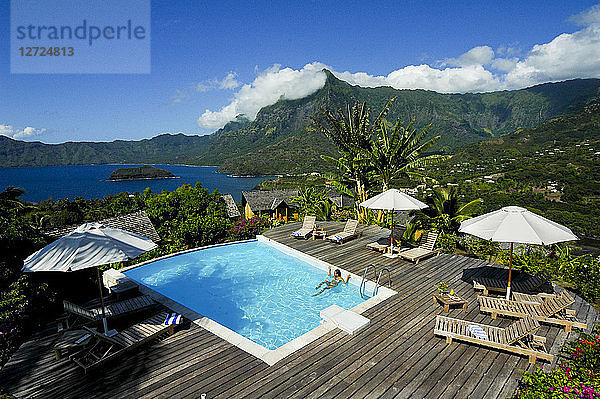 Ozeanien,  Französisch-Polynesien,  die Marquesas-Inseln,  Hiva Oa Island,  die Hanakee Pearl Lodge