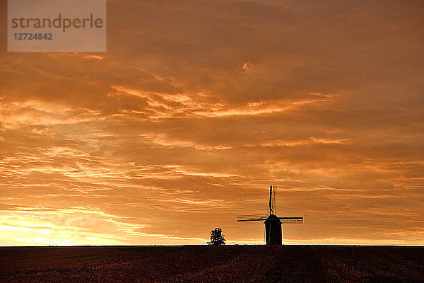 Belgien,  Windmühle bei Kergate,  Zwalm