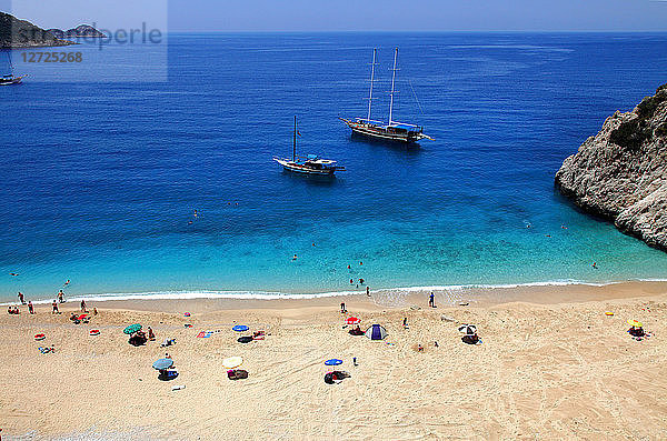 Türkei,  Provinz Antalya,  Strand von Kaputas zwischen Kalkan und Kas