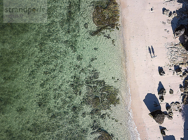 Indonesia,  Bali,  Aerial view of Melasti beach