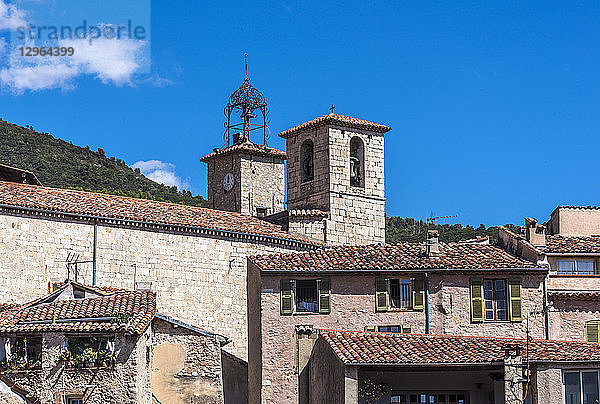 Frankreich,  Provence-Alpes-Cote-d'Azur,  Var,  Seillans (Plus Beaux Villages de France,  eine Liste der Dörfer,  die als les plus beaux (die schönsten) in Frankreich bezeichnet werden)