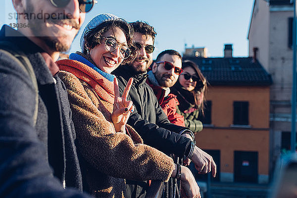 Freunde auf Städtereise,  Mailand,  Italien