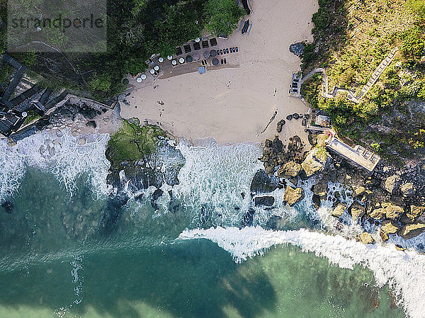 Indonesien,  Bali,  Luftaufnahme des Strandes
