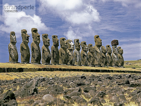 Ahu Tongariki,  Easter Island,  Chile