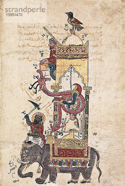 Al-Jazari,  Elephant Clock,  12th Century